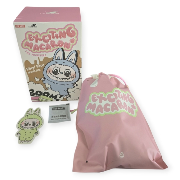 AUTHENTIC Exciting Macaron Vinyl Face Green Grape LABUBU With DUSTBAG POPMART - Picture 3 of 10